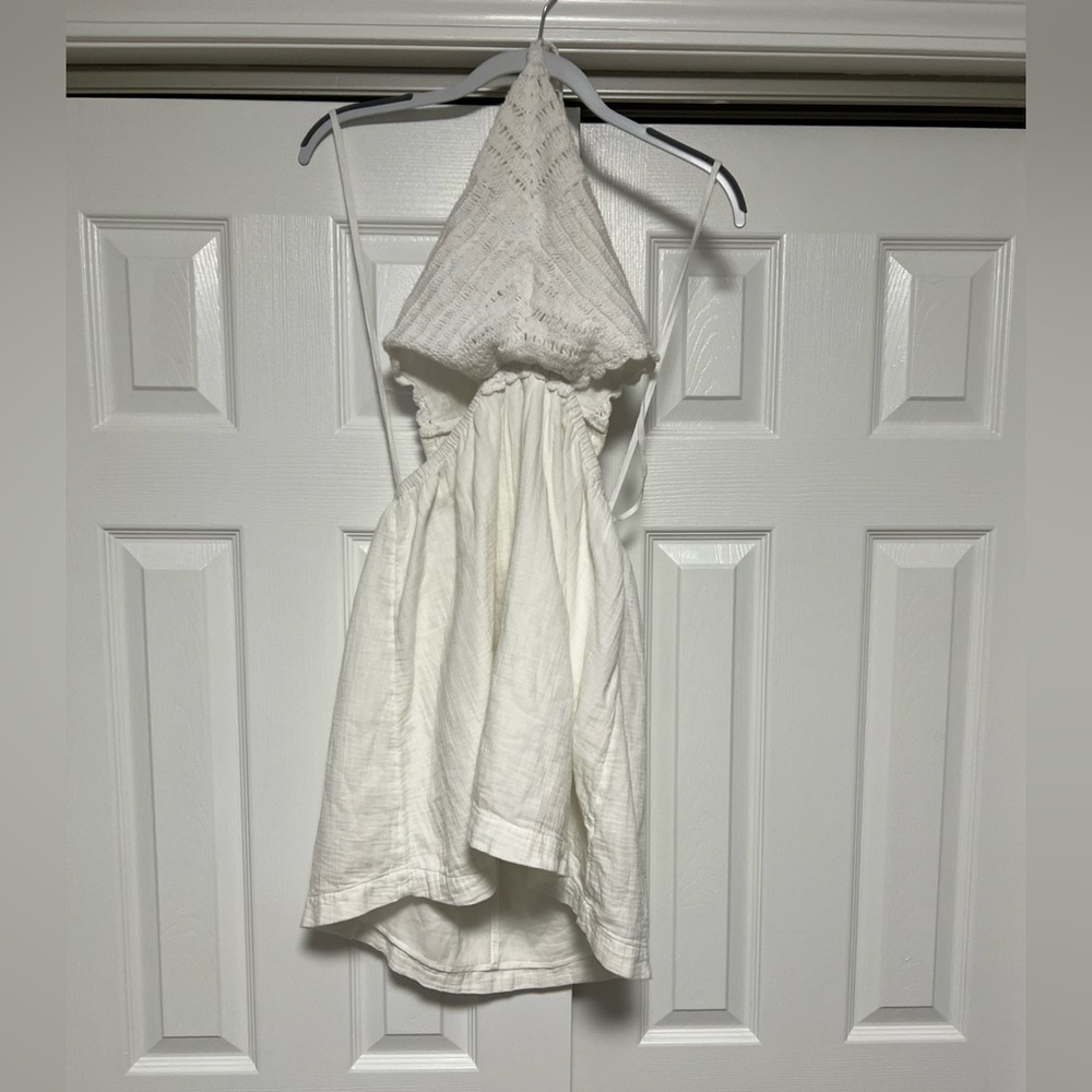 Aerie pool to party crochet halter mini dress size Large - Picture 6 of 9